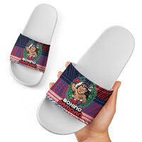 Samoa Boxing Slide Sandals Samoan Boxer Funny Style DT05 - Polynesian Pride