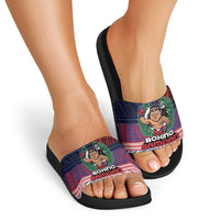 Samoa Boxing Slide Sandals Samoan Boxer Funny Style DT05 - Polynesian Pride