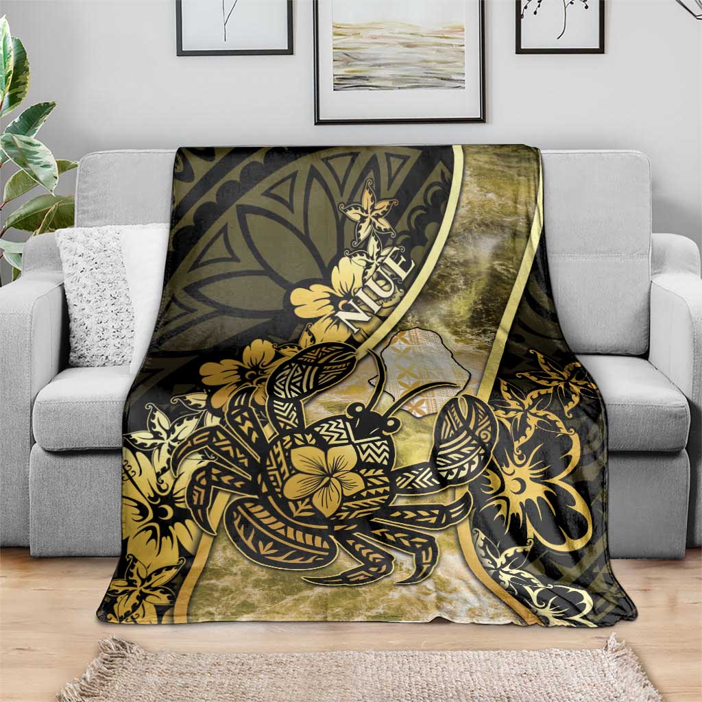 Niue Blanket Niuean Crab Waves Style DT05 - Polynesian Pride