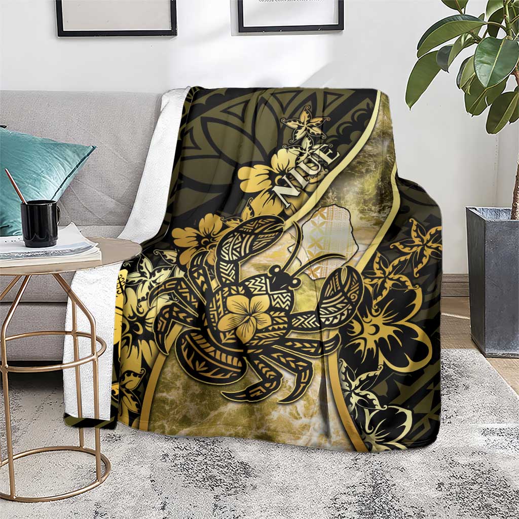 Niue Blanket Niuean Crab Waves Style DT05 - Polynesian Pride
