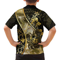 Personalised Niue Kid Hawaiian Shirt Niuean Crab Waves Style DT05 - Polynesian Pride