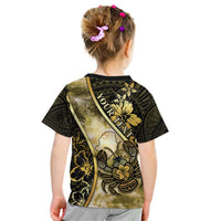 Personalised Niue Kid T Shirt Niuean Crab Waves Style DT05 - Polynesian Pride