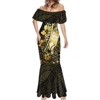 Personalised Niue Mermaid Dress Niuean Crab Waves Style DT05 - Polynesian Pride