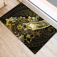 Niue Rubber Doormat Niuean Crab Waves Style DT05 - Polynesian Pride