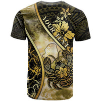 Personalised Niue T Shirt Niuean Crab Waves Style DT05 - Polynesian Pride