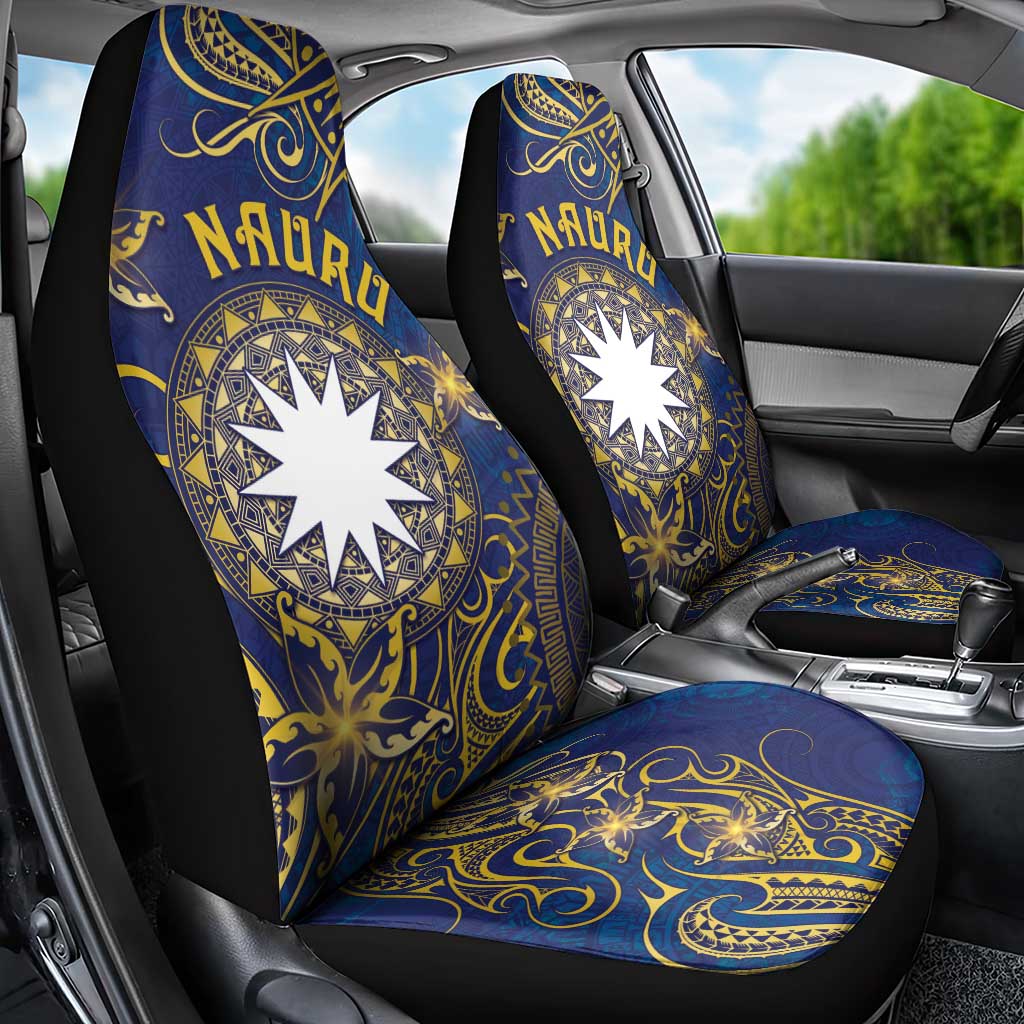 Nauru Car Seat Cover Hibiscus Polynesian Tribal Pattern DT05 - Polynesian Pride