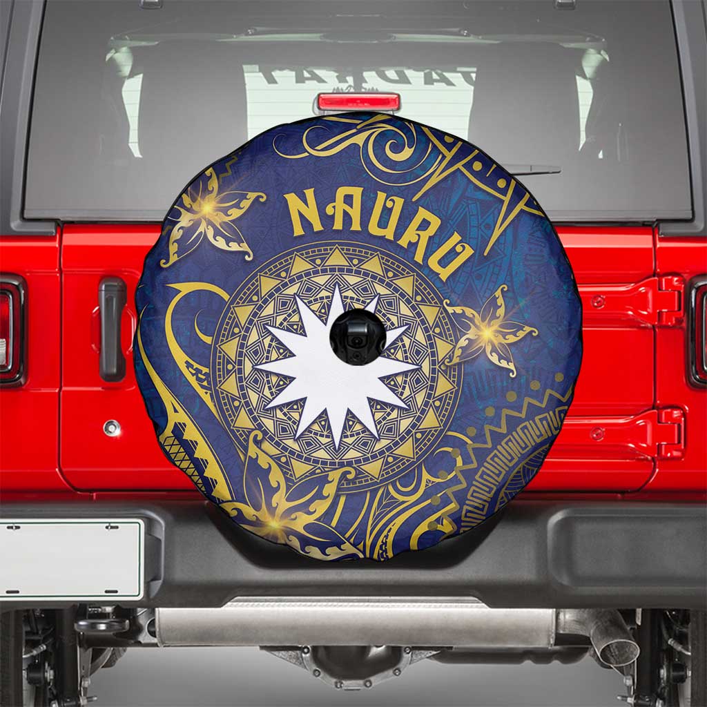 Nauru Spare Tire Cover Hibiscus Polynesian Tribal Pattern DT05 - Polynesian Pride