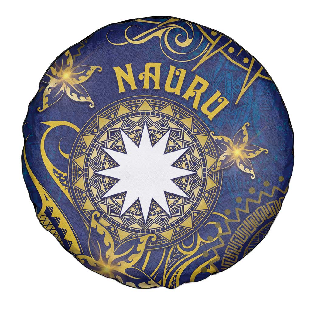 Nauru Spare Tire Cover Hibiscus Polynesian Tribal Pattern DT05 - Polynesian Pride