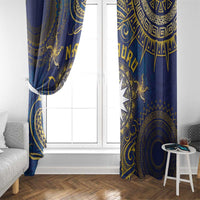 Nauru Window Curtain Hibiscus Polynesian Tribal Pattern DT05 - Polynesian Pride