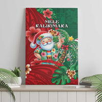 Hawaii Christmas Canvas Wall Art Mele Kalikimaka Funny Hawaiian Santa DT05 - Polynesian Pride