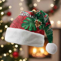 Hawaii Christmas Santa Hat Mele Kalikimaka Funny Hawaiian Santa DT05 Without Fur Green - Polynesian Pride