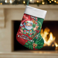 Hawaii Christmas Stocking Mele Kalikimaka Funny Hawaiian Santa DT05 Set of 2 Green - Polynesian Pride