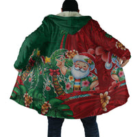 Hawaii Christmas Cloak Mele Kalikimaka Funny Hawaiian Santa DT05 - Polynesian Pride