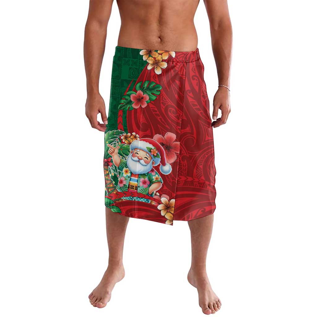 Hawaii Christmas Lavalava Mele Kalikimaka Funny Hawaiian Santa DT05 Green - Polynesian Pride