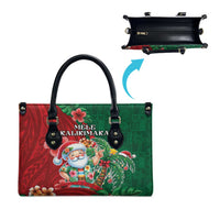 Hawaii Christmas Leather Bag Mele Kalikimaka Funny Hawaiian Santa DT05 - Polynesian Pride