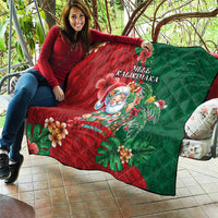 Hawaii Christmas Quilt Mele Kalikimaka Funny Hawaiian Santa DT05 - Polynesian Pride
