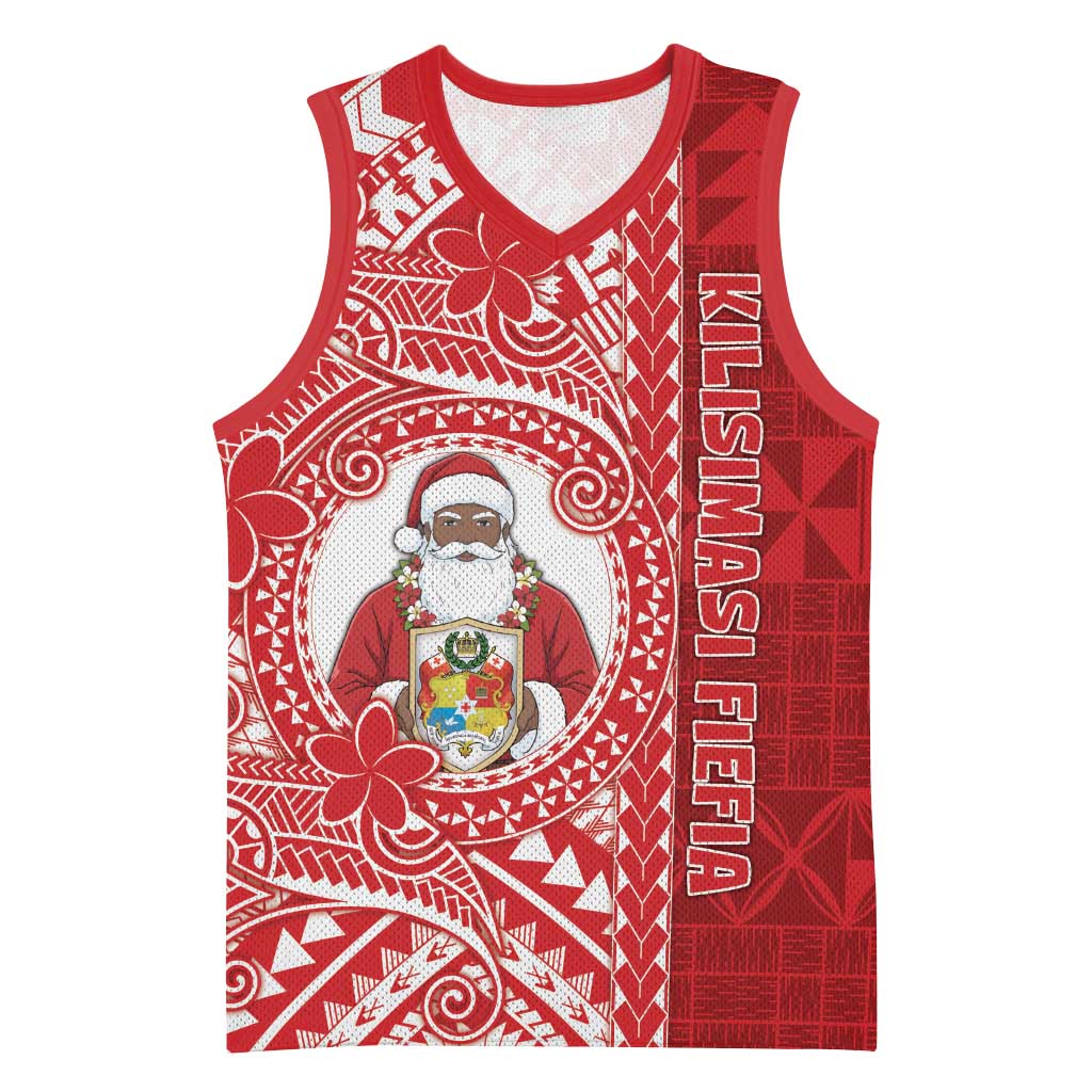 Tonga Christmas Basketball Jersey Kilisimasi Fiefia DT05 Unisex Red - Polynesian Pride