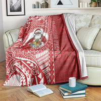 Tonga Christmas Blanket Kilisimasi Fiefia DT05 Red - Polynesian Pride