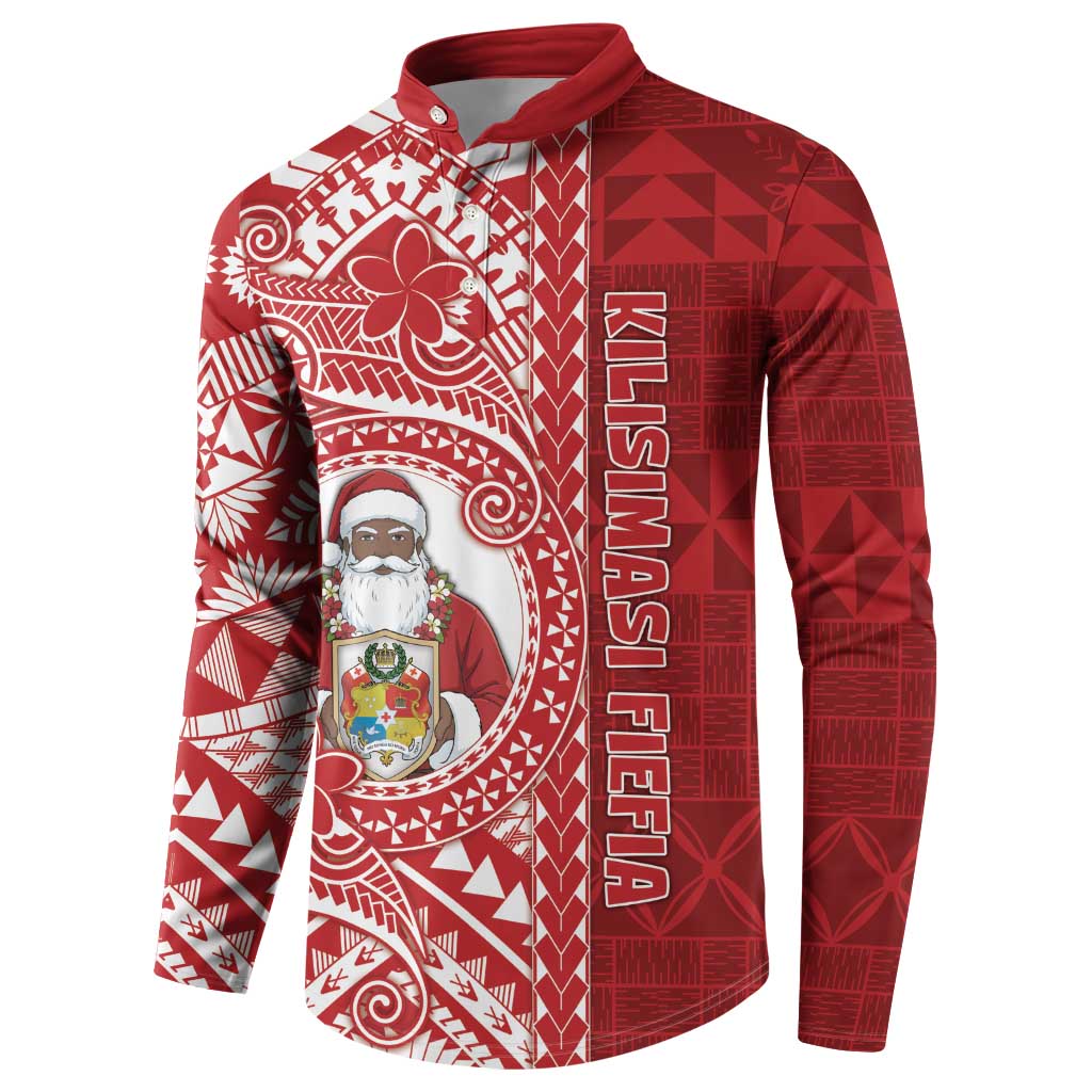 Tonga Christmas Button Sweatshirt Kilisimasi Fiefia DT05 - Polynesian Pride