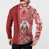 Tonga Christmas Button Sweatshirt Kilisimasi Fiefia DT05 - Polynesian Pride