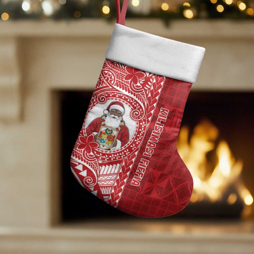 Tonga Christmas Stocking Kilisimasi Fiefia DT05 Set of 2 Red - Polynesian Pride