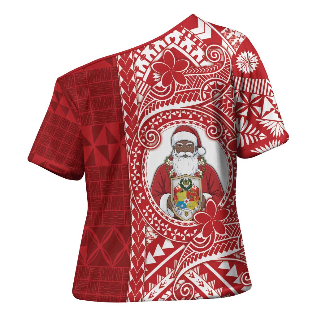 Tonga Christmas Cross Shoulder Shirt Kilisimasi Fiefia DT05 - Polynesian Pride