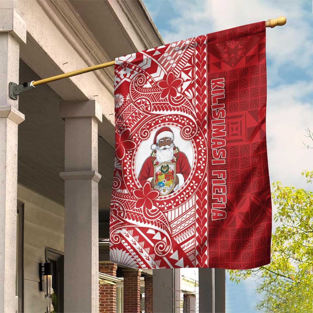 Tonga Christmas Garden Flag Kilisimasi Fiefia DT05 House Flag Red - Polynesian Pride