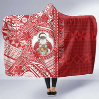 Tonga Christmas Hooded Blanket Kilisimasi Fiefia DT05 One Size Red - Polynesian Pride
