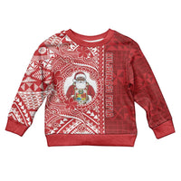 Tonga Christmas Kid Ugly Christmas Sweater Kilisimasi Fiefia DT05 Kid Red - Polynesian Pride