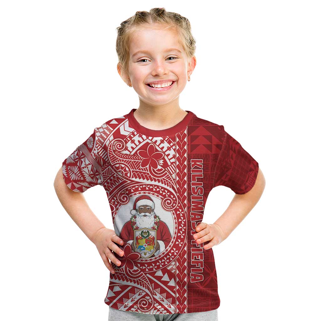 Tonga Christmas Kid T Shirt Kilisimasi Fiefia DT05 Red - Polynesian Pride
