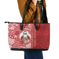 Tonga Christmas Leather Tote Bag Kilisimasi Fiefia DT05 - Polynesian Pride