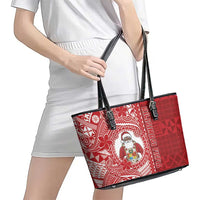 Tonga Christmas Leather Tote Bag Kilisimasi Fiefia DT05 - Polynesian Pride