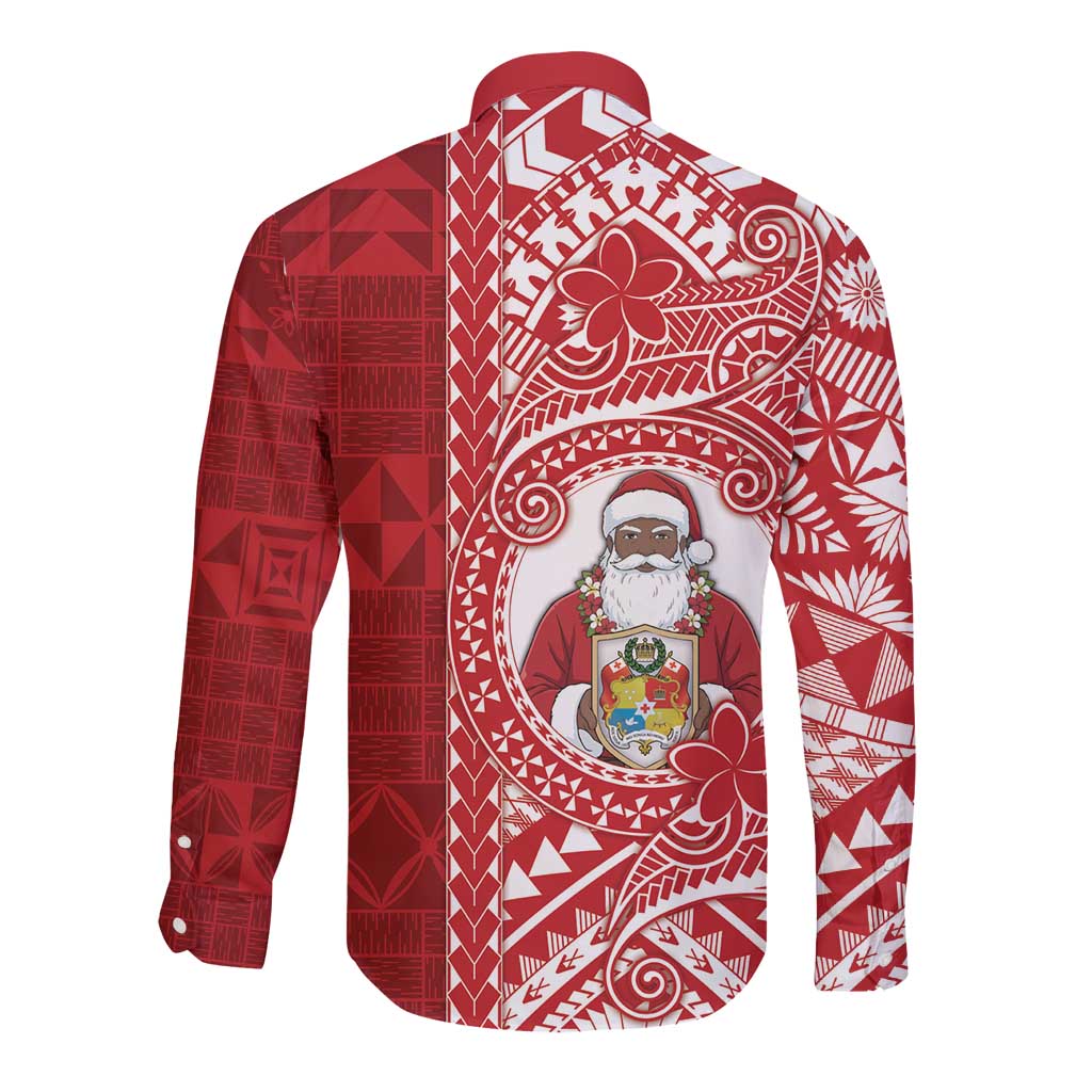 Tonga Christmas Long Sleeve Button Shirt Kilisimasi Fiefia DT05 - Polynesian Pride