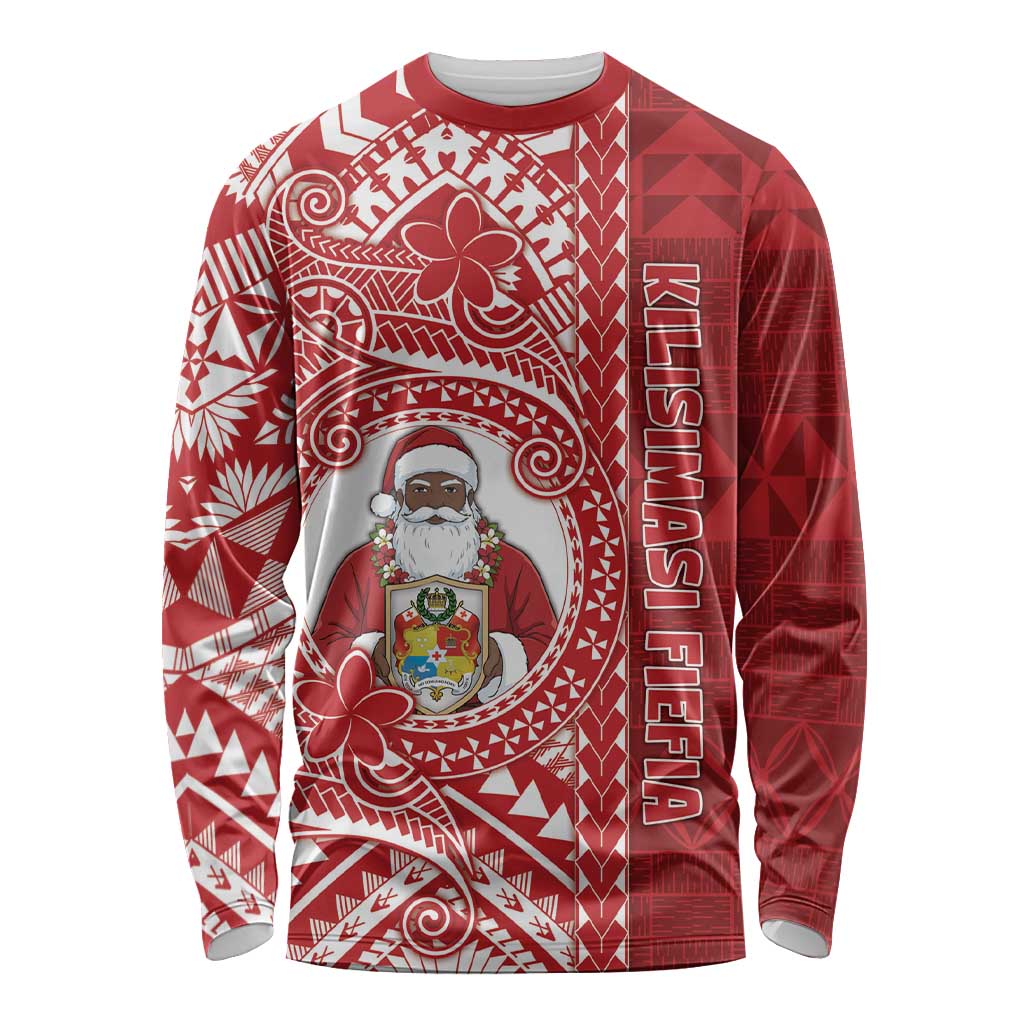 Tonga Christmas Long Sleeve Shirt Kilisimasi Fiefia DT05 Unisex Red - Polynesian Pride