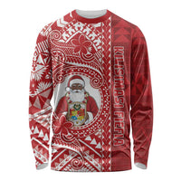 Tonga Christmas Long Sleeve Shirt Kilisimasi Fiefia DT05 Unisex Red - Polynesian Pride