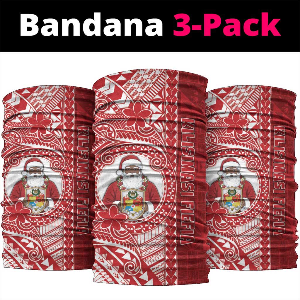 Tonga Christmas Neck Gaiter Kilisimasi Fiefia DT05 package One Size: 25*50cm Red - Polynesian Pride