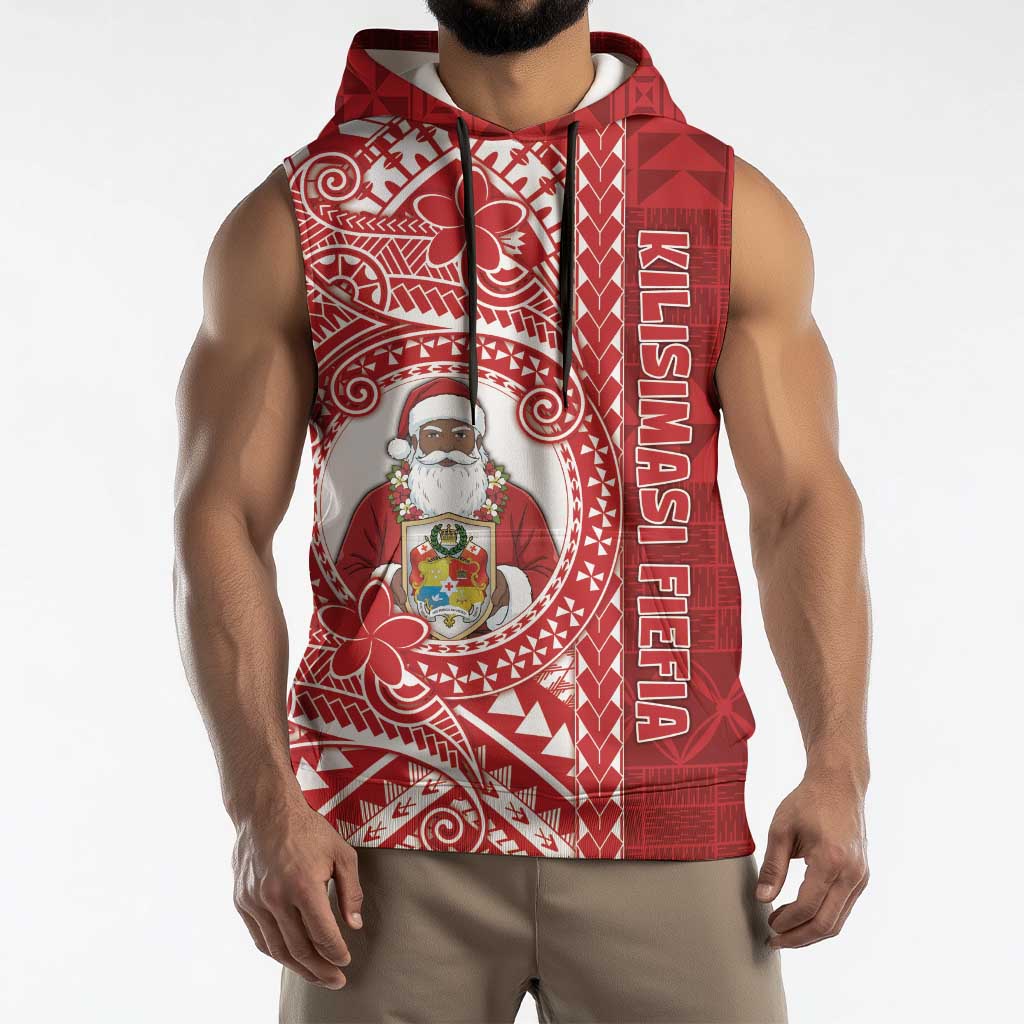 Tonga Christmas Sleeveless Hoodie Kilisimasi Fiefia DT05 - Polynesian Pride