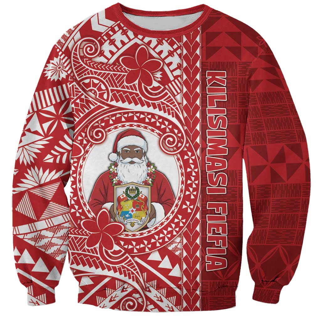 Tonga Christmas Sweatshirt Kilisimasi Fiefia DT05 Unisex Red - Polynesian Pride