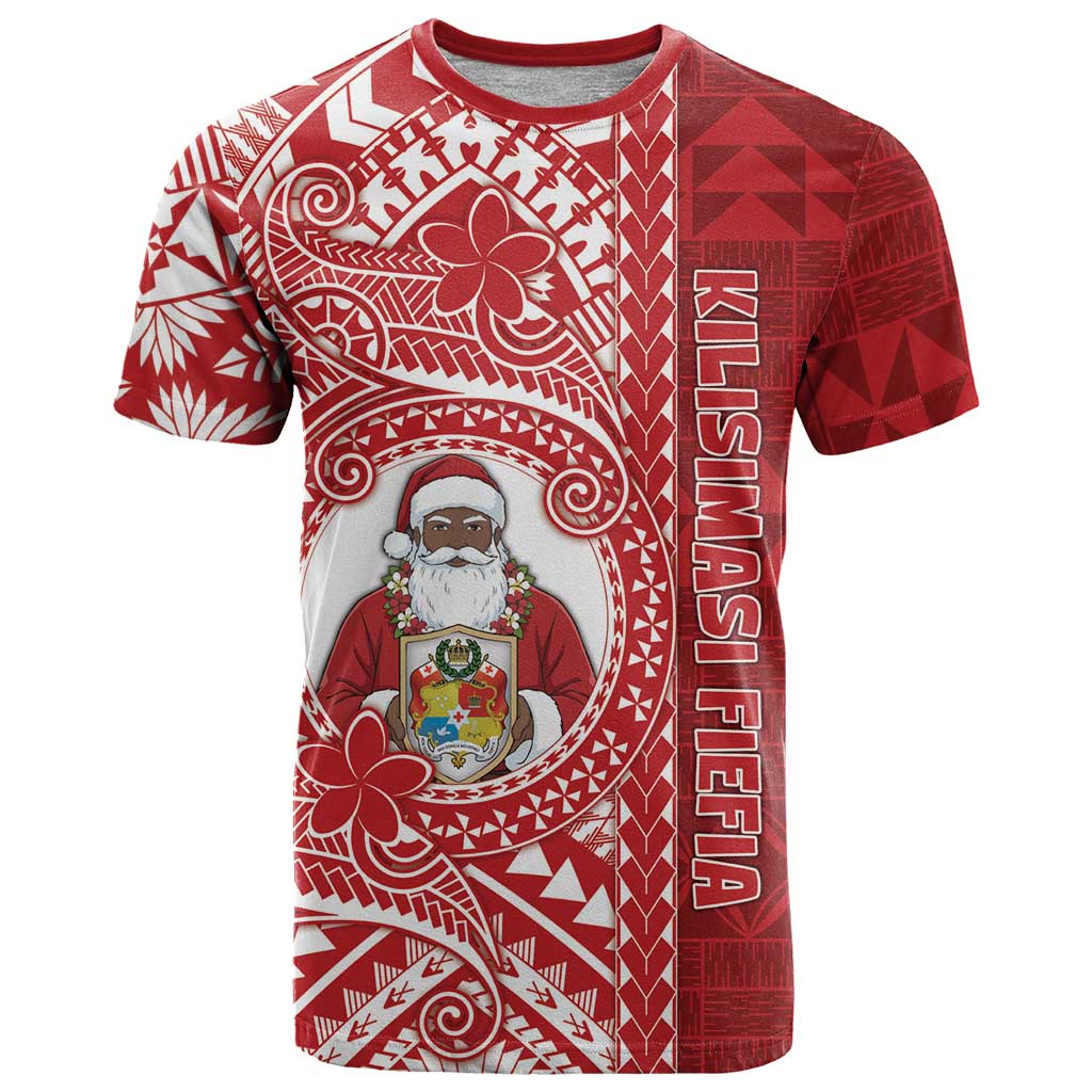 Tonga Christmas T Shirt Kilisimasi Fiefia DT05 Red - Polynesian Pride