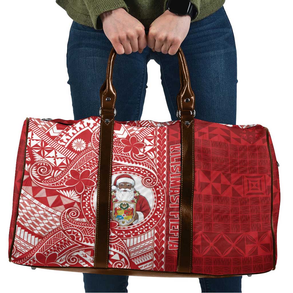 Tonga Christmas Travel Bag Kilisimasi Fiefia DT05 Red - Polynesian Pride