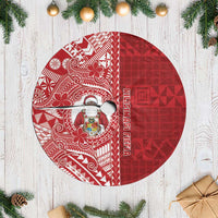 Tonga Christmas Tree Skirt Kilisimasi Fiefia DT05 Casual Red - Polynesian Pride