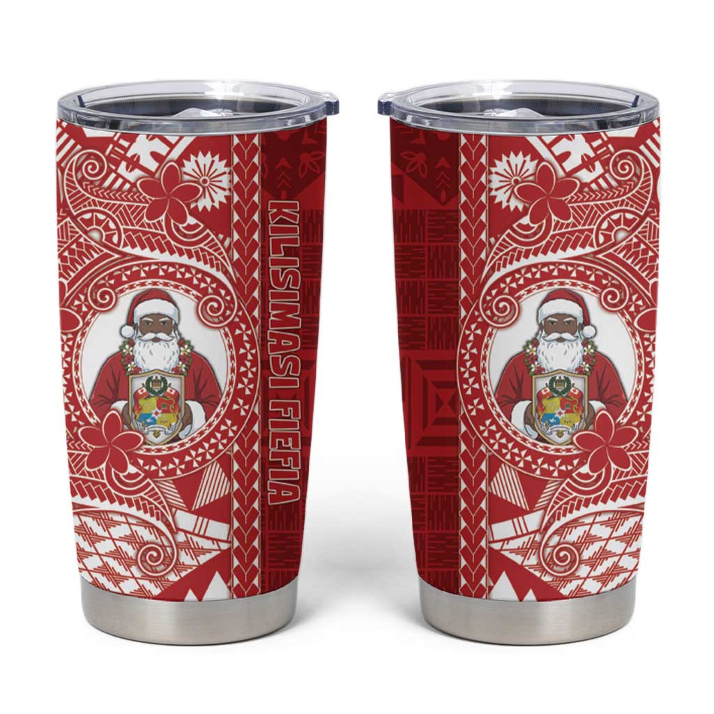 Tonga Christmas Tumbler Cup Kilisimasi Fiefia DT05 Red - Polynesian Pride