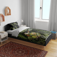 New Zealand Christmas Bedding Set Santa Riding Kakapo Bird Silver Fern DT05 - Polynesian Pride