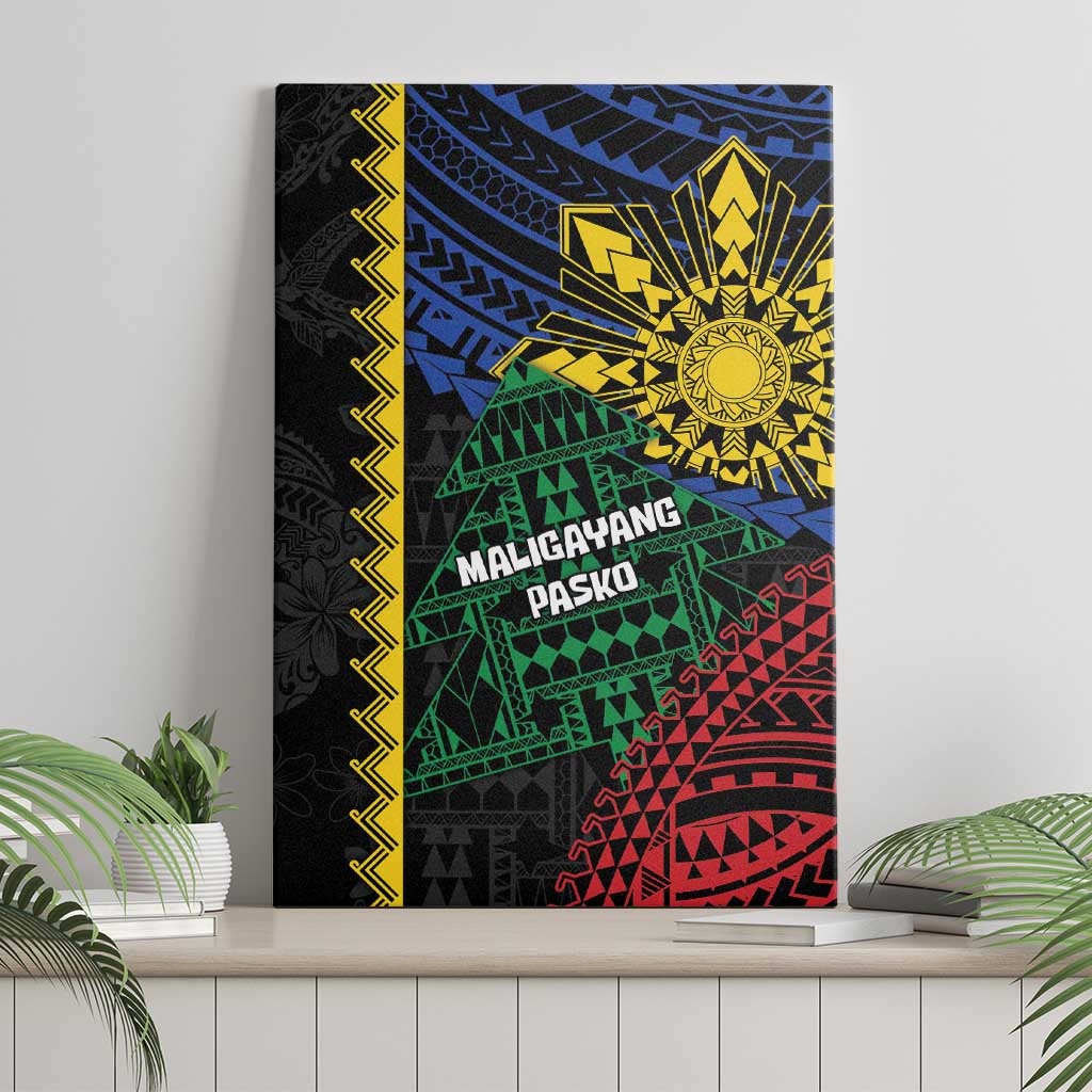 Philippines Christmas Canvas Wall Art Xmas Tree Filipino Tribal Patterns DT05 - Polynesian Pride