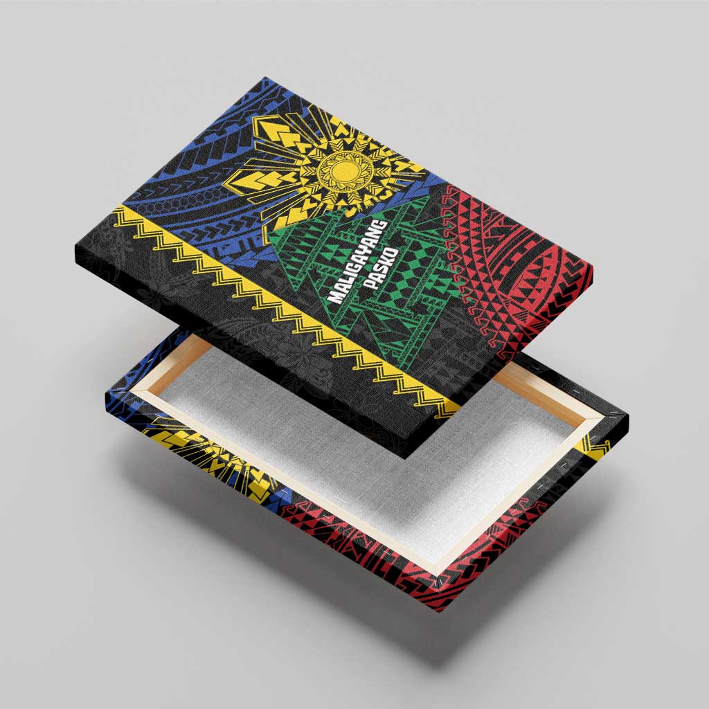 Philippines Christmas Canvas Wall Art Xmas Tree Filipino Tribal Patterns DT05 - Polynesian Pride