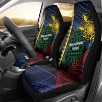 Philippines Christmas Car Seat Cover Xmas Tree Filipino Tribal Patterns DT05 - Polynesian Pride