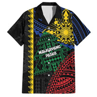 Personalised Philippines Christmas Hawaiian Shirt Xmas Tree Filipino Tribal Patterns DT05 Black - Polynesian Pride