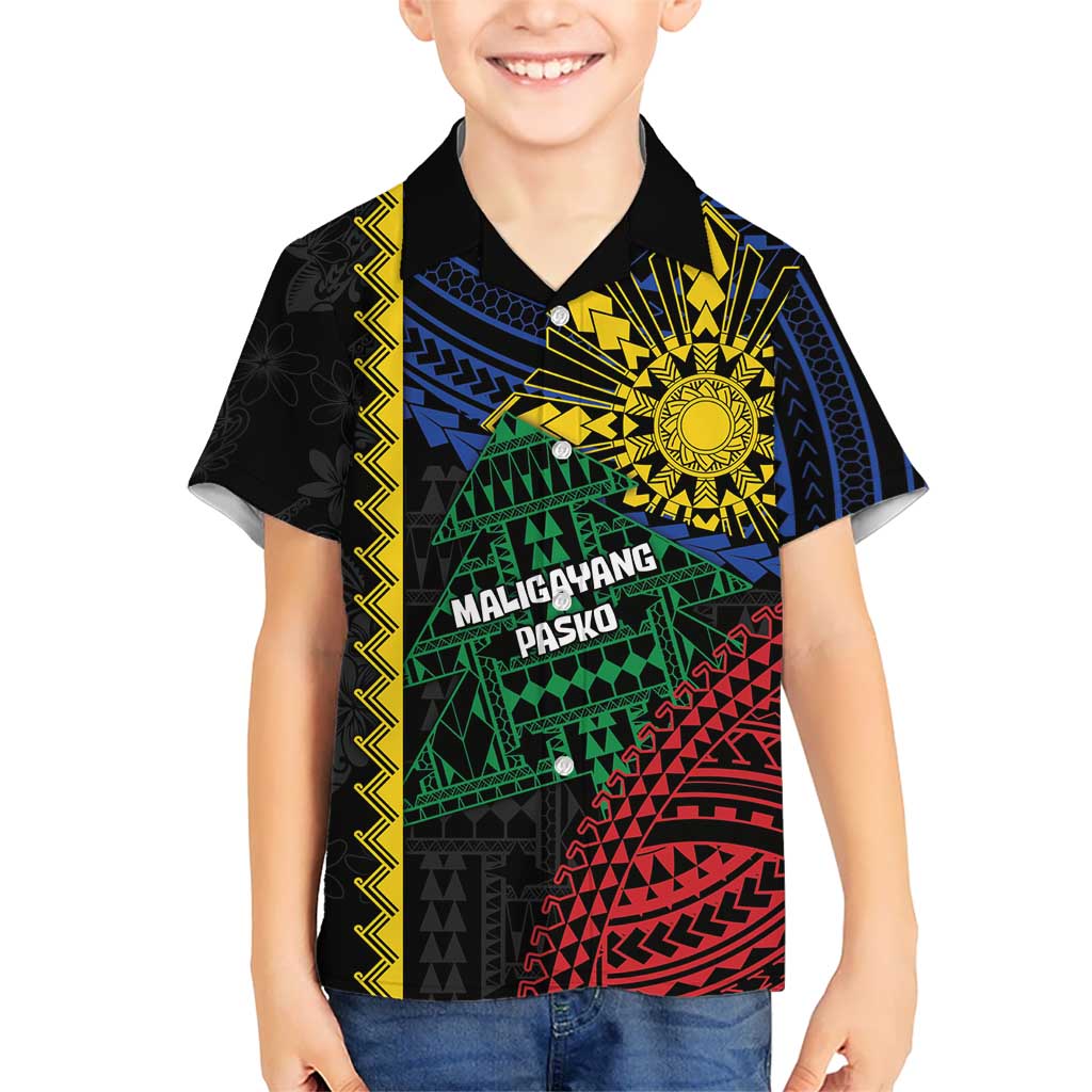 Personalised Philippines Christmas Hawaiian Shirt Xmas Tree Filipino Tribal Patterns DT05 - Polynesian Pride