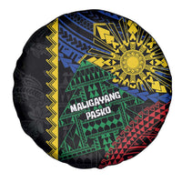Philippines Christmas Spare Tire Cover Xmas Tree Filipino Tribal Patterns DT05 - Polynesian Pride