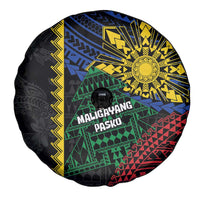 Philippines Christmas Spare Tire Cover Xmas Tree Filipino Tribal Patterns DT05 - Polynesian Pride